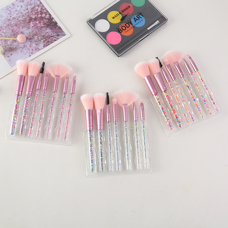 Simple Style Commute Artificial Fiber Plastic Plastic Handle Makeup Brushes 1 Set display picture 2