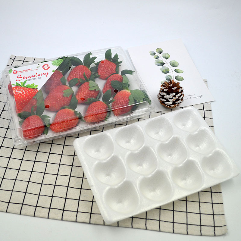 Strawberry box 15 tablets 20 tablets disposable transparent shockproof plastic fruit packing box rectangular strawberry packing box