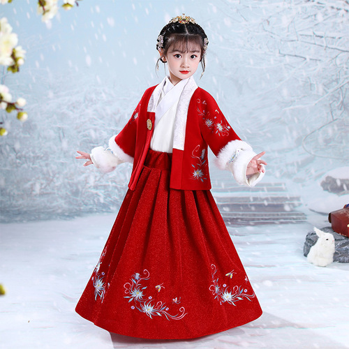 Children's Chinese Hanfu fairy dress country girls' performance dress ancient girls' Chinese Hanfu fairy dress princess skirt