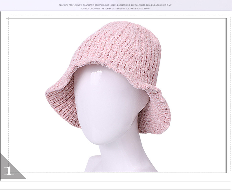 Women's Korean Style Solid Color Side Of Fungus Wool Cap display picture 5