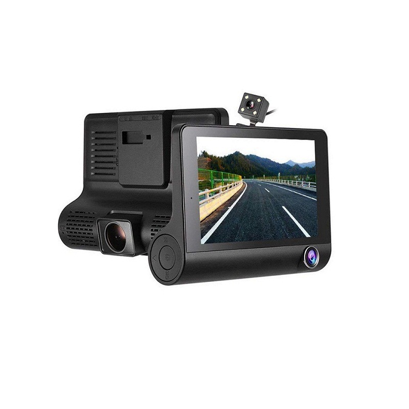 Drive Recorder 4 inch camera lens night vision high definition around hide 1080P vehicle Wide-angle On behalf of
