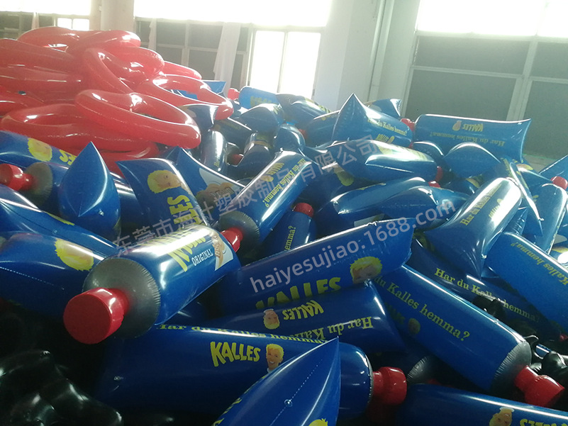 工厂生产充气牙膏瓶子  充气PVC广告气模  充气气模