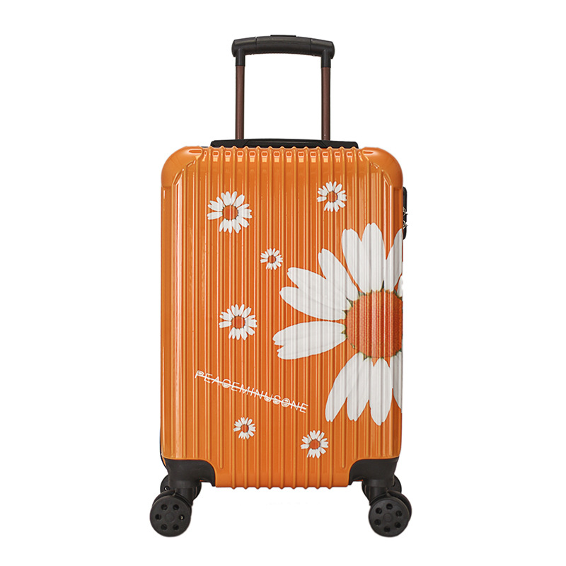 一件代发万向轮拉杆箱旅行学生密码箱包韩版小清新箱小雏菊行李箱|ms