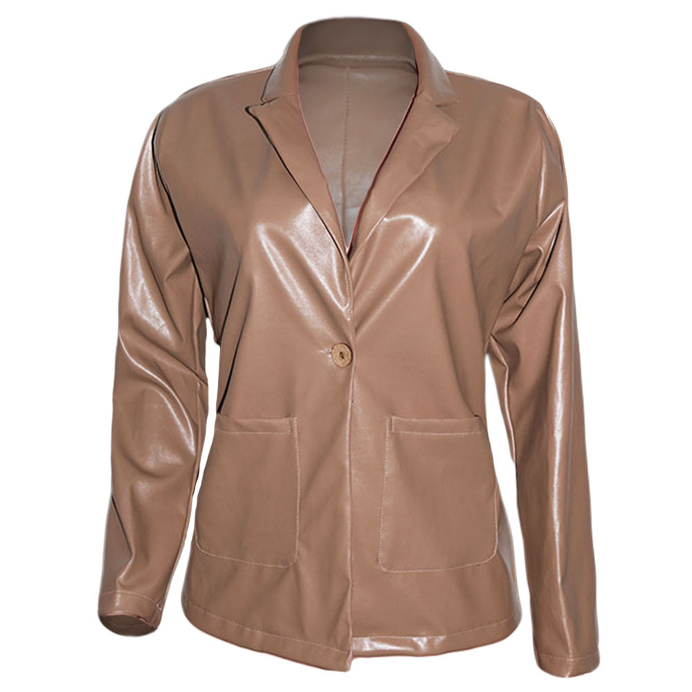 PU leather jacket female jacket women wholesale