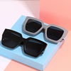 Sunglasses, brand square small mannequin head, suitable for import, European style, internet celebrity