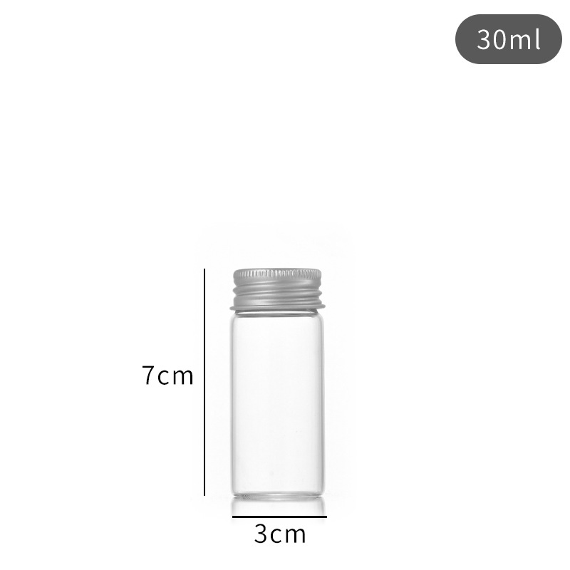 Tubo recto de tracción engrosada botella de vidrio transparente logotipo imprimible 10ml 50ml subbotella 110ml de reactivo