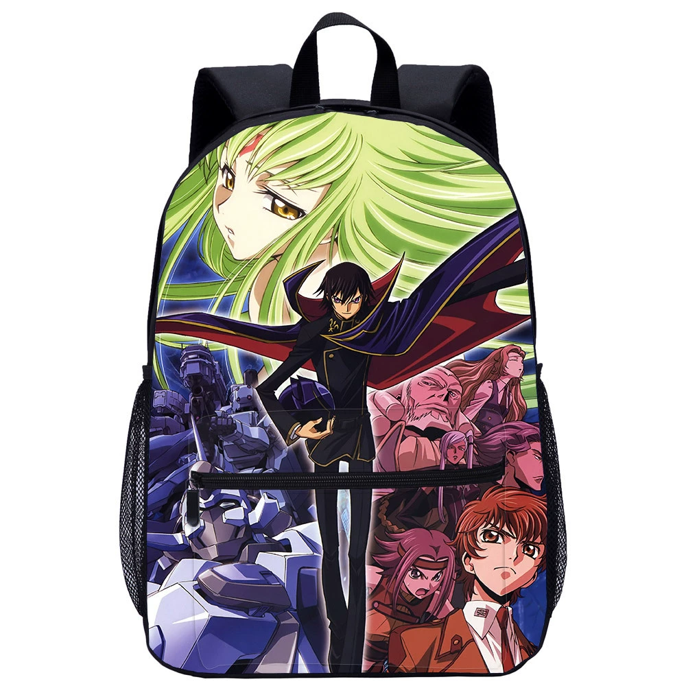 Рюкзак большого объема Rebellious Lulu Xiu Code Geass мультфильм аниме принт 17-дюймов школьный рюкзак
