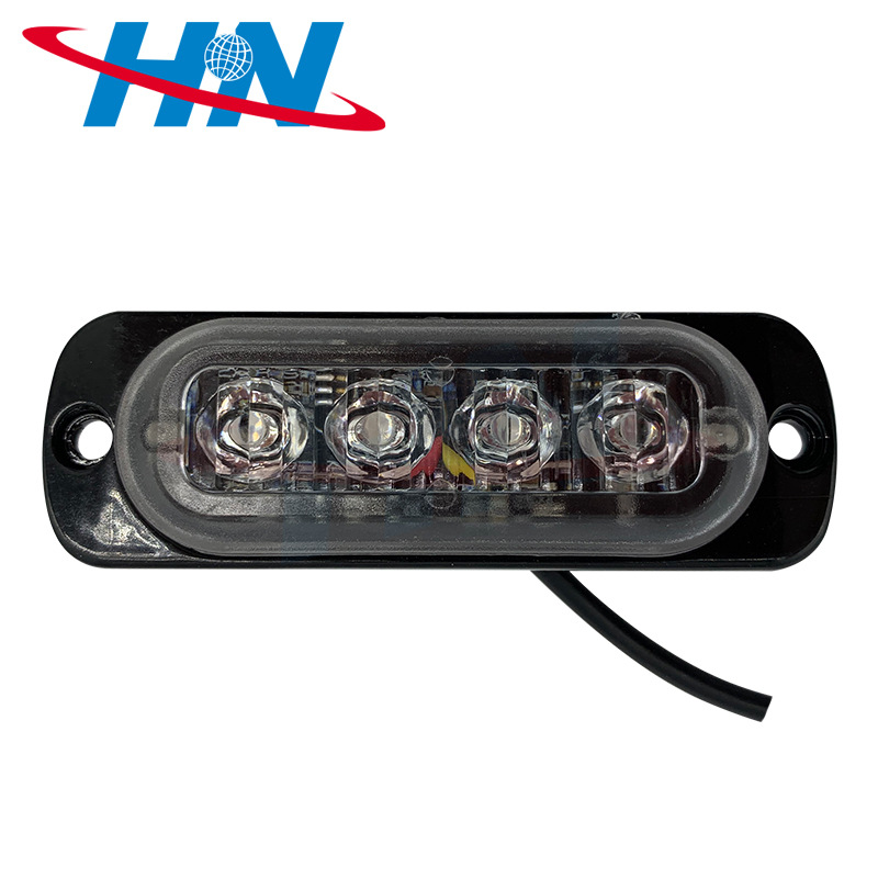 Luz de advertencia lateral que destella ultrafina universal del remolque 12V 4LED del remolque del camión