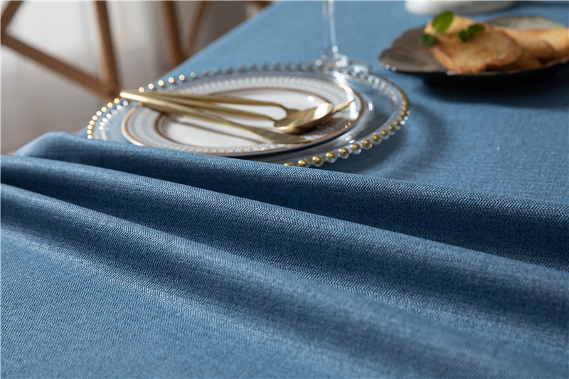 Thickened Polyester-cotton Cotton-linen Modern Simple Solid Color Rectangular Coffee Table Cloth, Dining_voghion.com