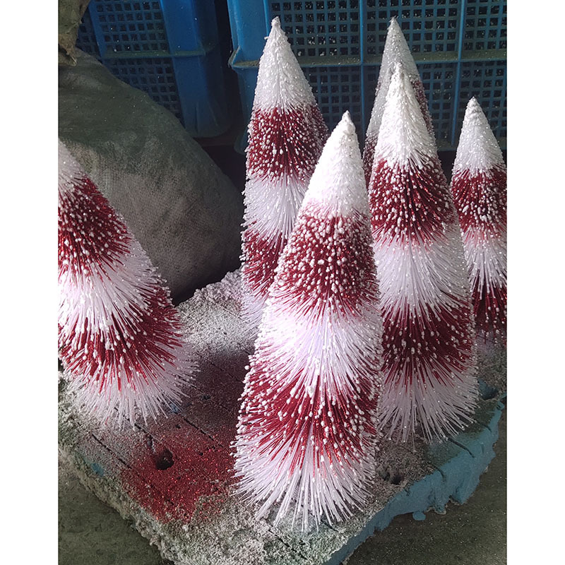 PVC白色喷雪植绒圣诞树加密仿真人造雪松树圣诞节装饰