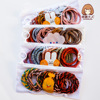 High -elastic rubber band hair Tie hair ring good quality zipper bag bags for hair ropes, multiple multi -color Korean head rope hot models