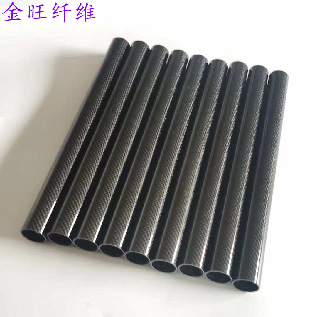 3K碳纤维圆管亮光/哑光 碳纤维卷管 航模材料碳素管多规格可定制