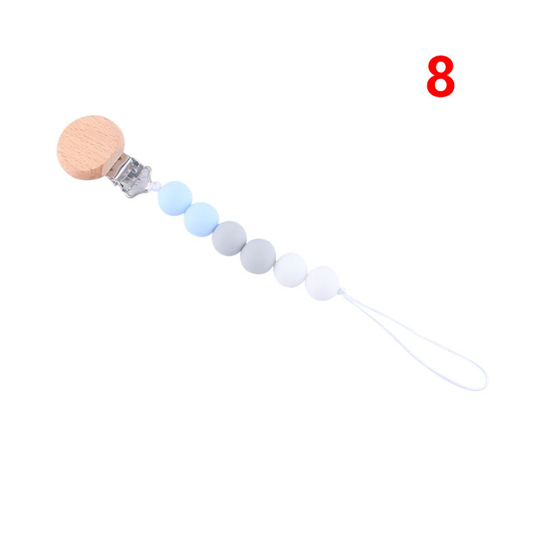 Bebé suministros de haya juguete mordedor bebé chupete de silicona pezón anti-gota cadena Amazon AliExpress Venta caliente