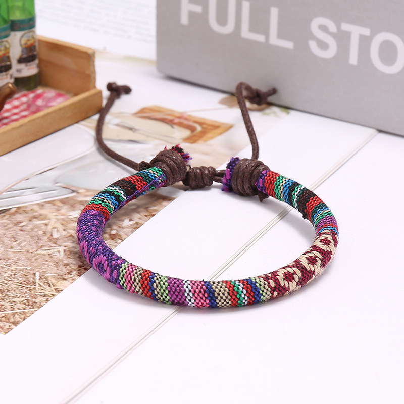 Ethnic Style Braided Simple Wild Colored Bracelet For Women Jewelry Nihaojewelry display picture 3