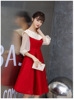 Toast clothing bride Belly Little Claret Autumn Get married back Evening dress atmosphere Show thin