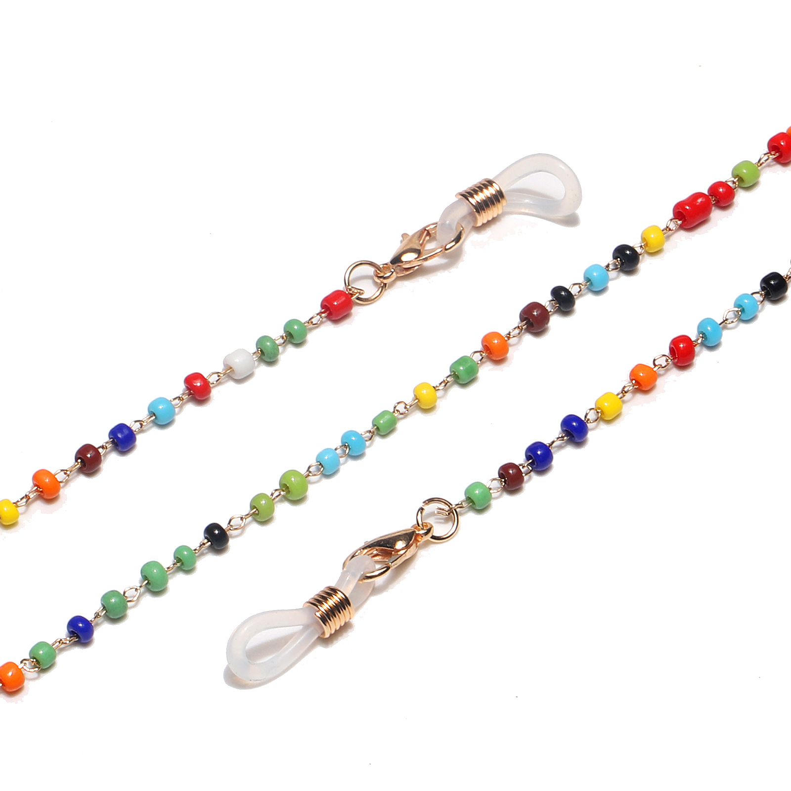 Fashion Colorful Rice Bead Glasses Chain display picture 2