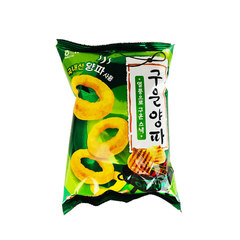 韓國進口零食 海太烤洋蔥圈碳烤洋蔥圈膨化休閒零食70g 休閒零食