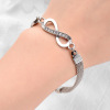 Fashionable silver silver bracelet, jewelry, European style, simple and elegant design, wholesale