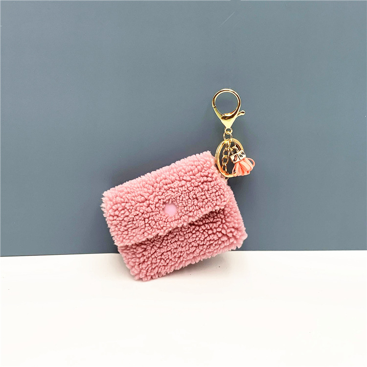 Elegant Vintage Style Solid Color Metal Fleece Unisex Bag Pendant Keychain display picture 1