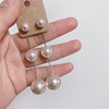 Fashionable long earrings from pearl, internet celebrity