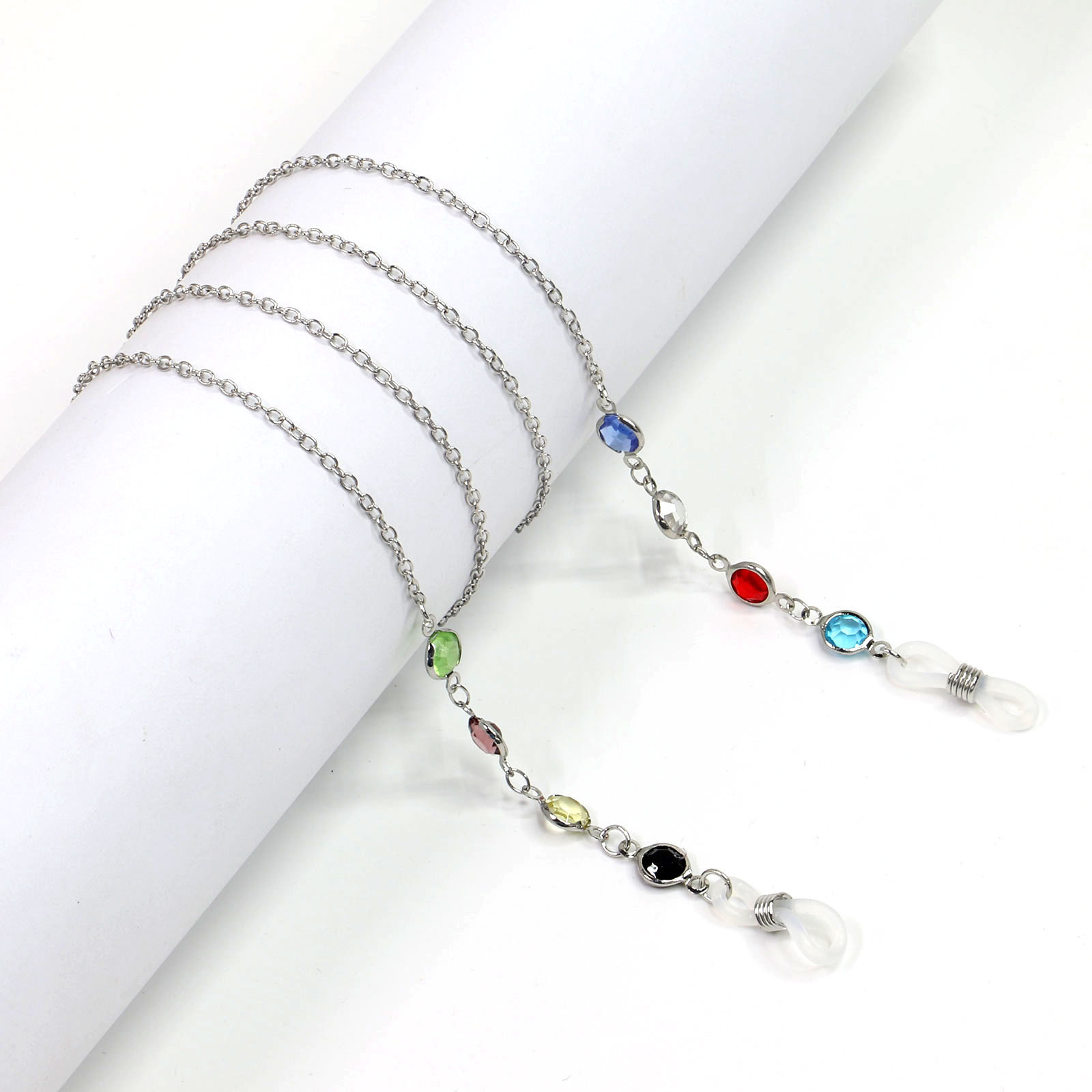 20g Weight Metal Material Gold, Silver Color Korean Color Diamond Chain Sunglasses Chain Myopia Glasses College Style Glasses Rope Glasses Hanging Chain Wholesale Nihaojewelry 5
