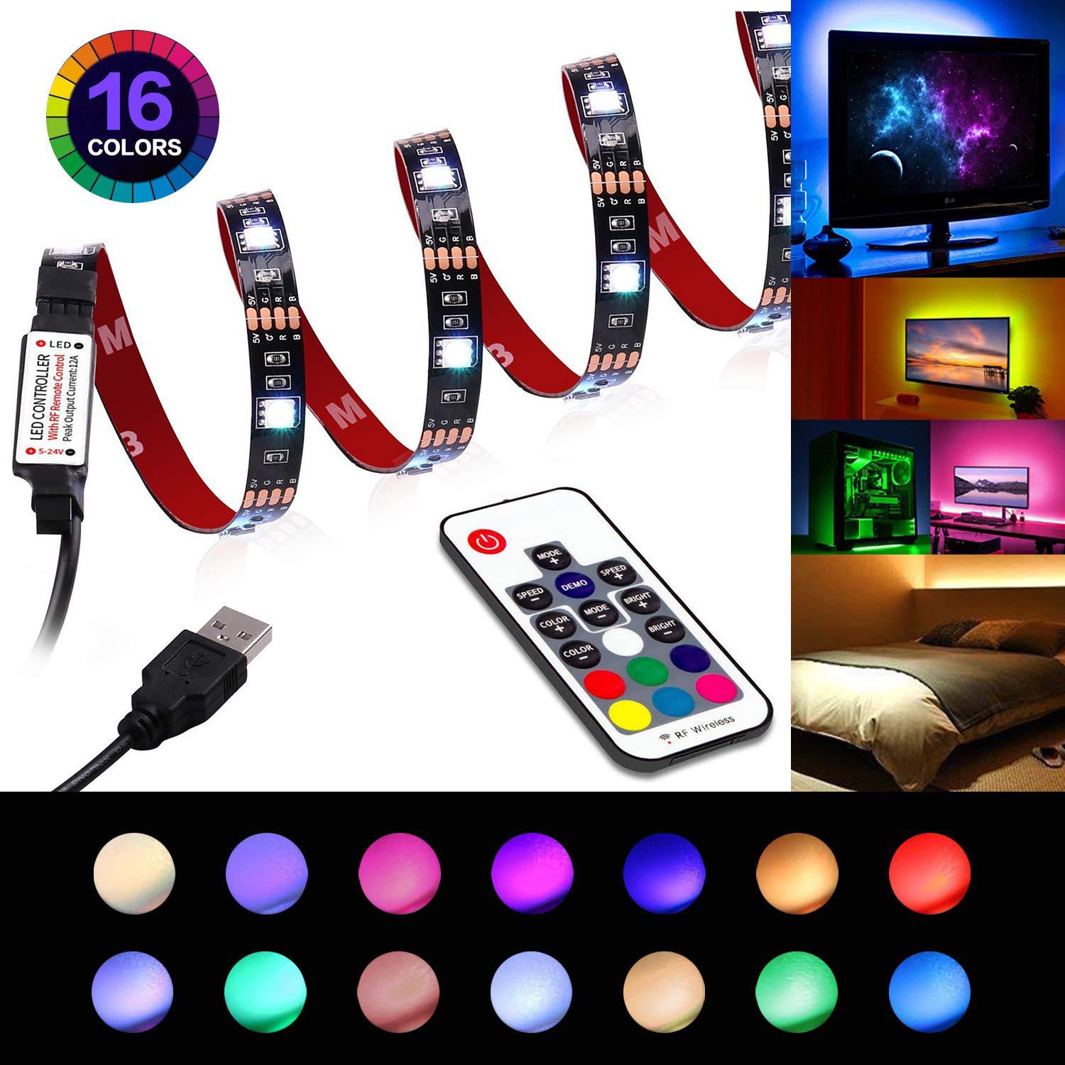 5VLED lamp with 5050RGB color light bar USB decorative lights with…