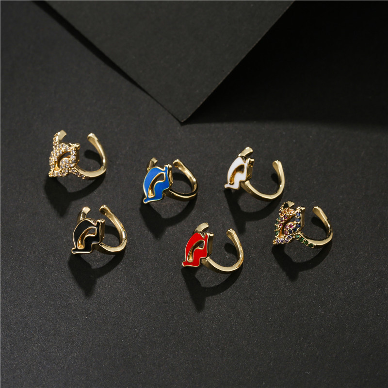 Fashion New Copper Micro-inlaid Cute Small Lips Ear Clip display picture 1