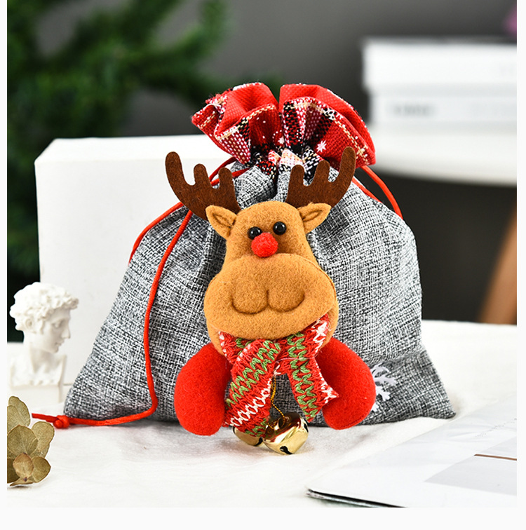 Creative Christmas Decoration Three-dimensional Doll Candy Tote Bag Wholesale Nihaojewelry display picture 17