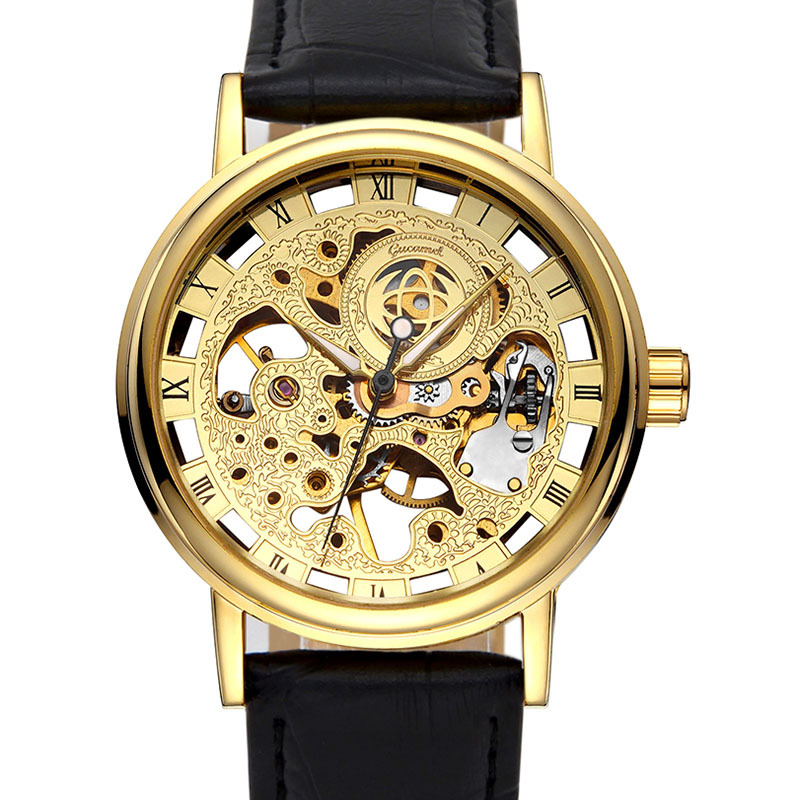 Ancient camel men's watch fashion casual non-automatic mechanical watch manual mechanical hollow bottom watch men's wholesale