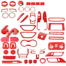 适用于野马Mus-tang内外饰全车改装饰中控台方向盘红色15+