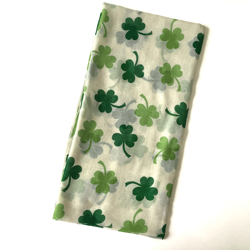 Unisex Ig Style Shamrock Polyester Printing Scarf display picture 3