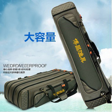 80.90.1 rice 1.2 waterproof Fishing gear Fishing Package Sea pole package Rod package Fishing package Fishing rod bag