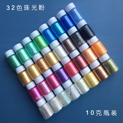 Pearl Powder Mermaid Princess Slime Nail DIY Crystal Clay Filling Material 10g Pearl Pigment Mica Powder