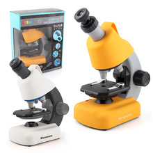 厂家货源儿童便携手提1200倍高清显微镜 透视镜实验启蒙科教玩具