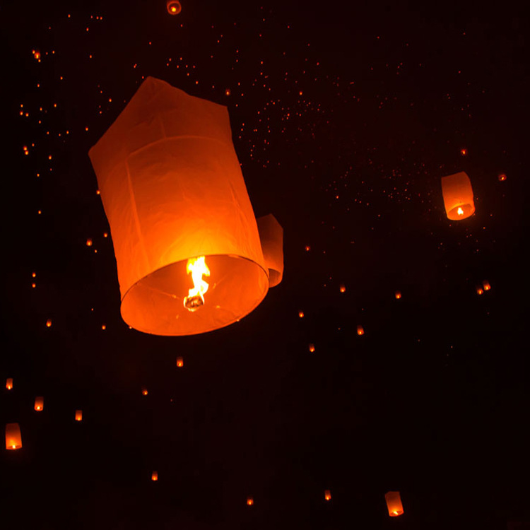 祈福燈春節地攤孔明燈過年玩大型創意許願感恩祝願天燈元宵節熱賣