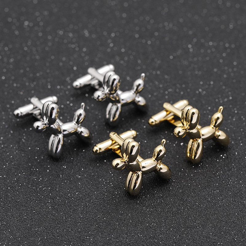 Koreańskie, gorąco sprzedające się, wysokiej jakości spinki do mankietów z miedzi w kształcie małego zwierzęcia, spinki do mankietów w kształcie psa, męskie, francuskie mankiety koszul_voghion.com