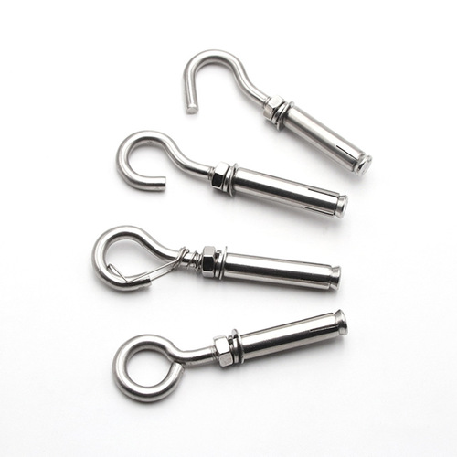 Factory direct sales 304 stainless steel expansion hook with hook screw water heater pop-up hook 201 circles full specifications