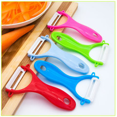 廠家直供多功能陶瓷削皮刀 不鏽鋼削皮器 家用削蘋果土豆瓜刨批發