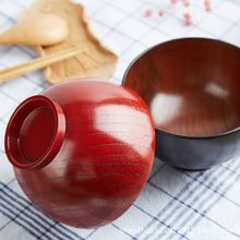 厂家直销日式酸枣木木碗 创意环保生漆木碗 木质儿童碗米饭碗汤碗