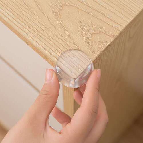 Factory direct supply of transparent desktop stool corner anti-collision corner baby protective supplies children's thickened table corner protective corner wholesale