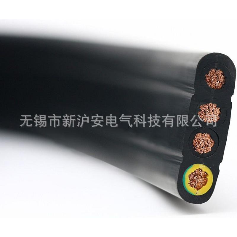 厂家批发YFFB电梯随行电缆柔性拖链橡套行车用橡胶电缆橡套扁电缆