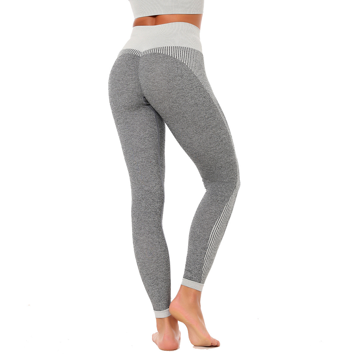 Seamless Striped Yoga Pants  NSLX20279