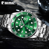 保西尼 Черные водонепроницаемые мужские часы, швейцарские часы, циферблат