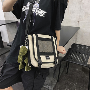 Korean Style Tooling Style Shoulder Bag Trendy Brand Men's and Women's Student Backpack Messenger Bag Instagram Style Mobile Phone Bag Fashion