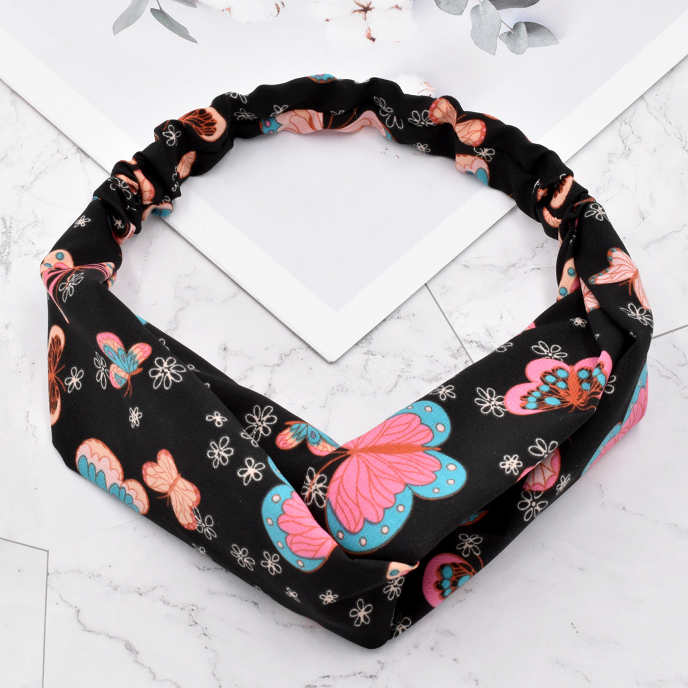 Butterfly  Korean  Wash Face Headband display picture 3