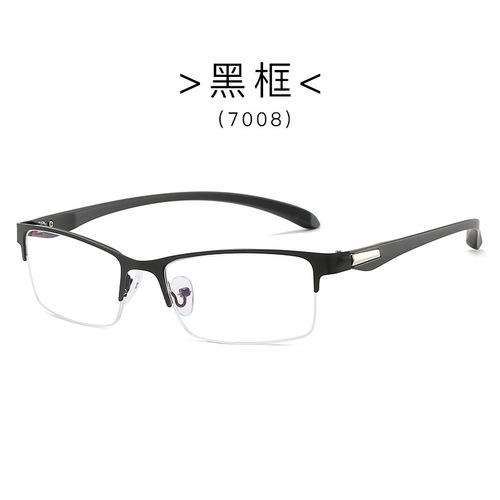 Business half-rim reading glasses for men, street vendor anti-blue light protective glasses, manufacturer of reading glasses