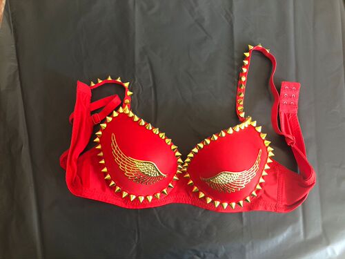 Factory Direct Nightclub Nail Bra Angel Wings Bra Top Bar Dancer Costume Handmade Bra