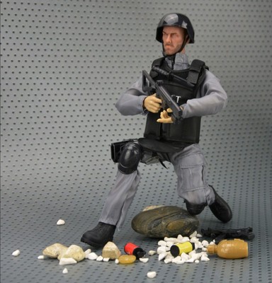 跨境CS 1/6手办兵人模型 军事武器装备套装 军人玩偶模型玩具批发|ms