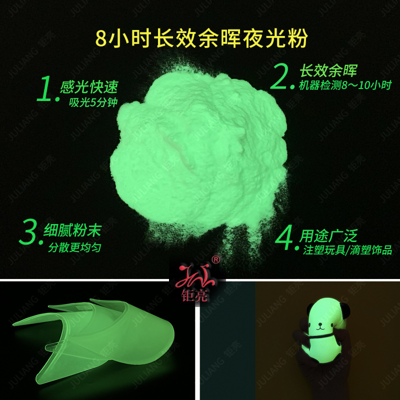 钜亮夜光粉 儿童帽子夜光帽檐注塑用夜光粉 夜光解压捏捏乐夜光粉|ms