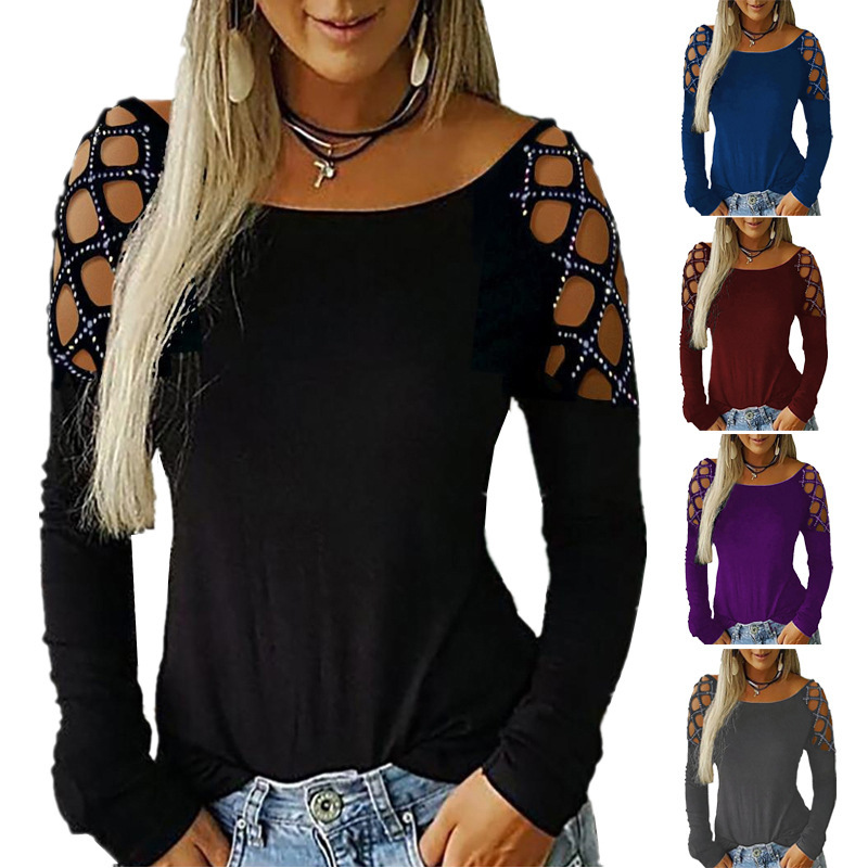 spring long-sleeve with a round collar